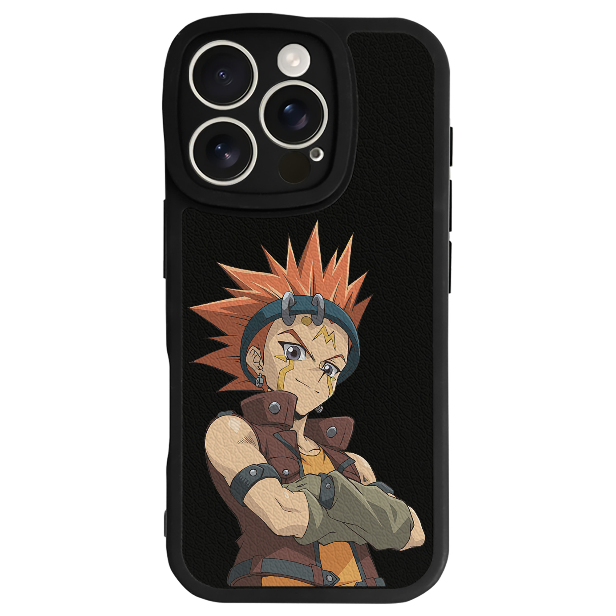 （画像用） 遊☆戯☆王 Yu-Gi-Oh! 【iPhone 16シリーズ対応】シリコンスマホケース（レザー調） 材質：シリコン